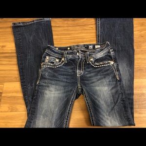 Girls size 12 distressed Miss Me jeans